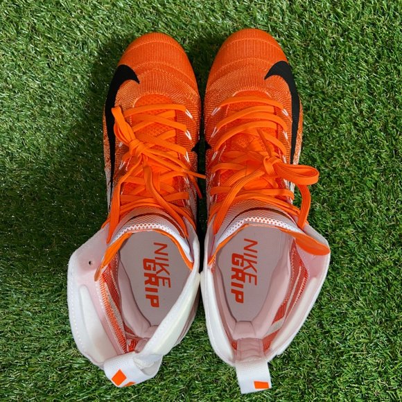 Nike Untouchable 3 Elite White Orange Football Cleats AO3006-118 Men Size NEW - Picture 6 of 11
